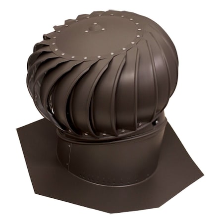 Air Vent Air Vent Air Hawk 18.4 in. H X 12 in. D Brown Aluminum Turbine and Base TIBS0800